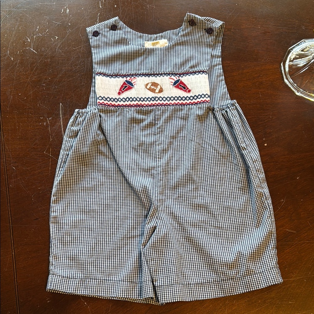 Kids Checkered Overalls